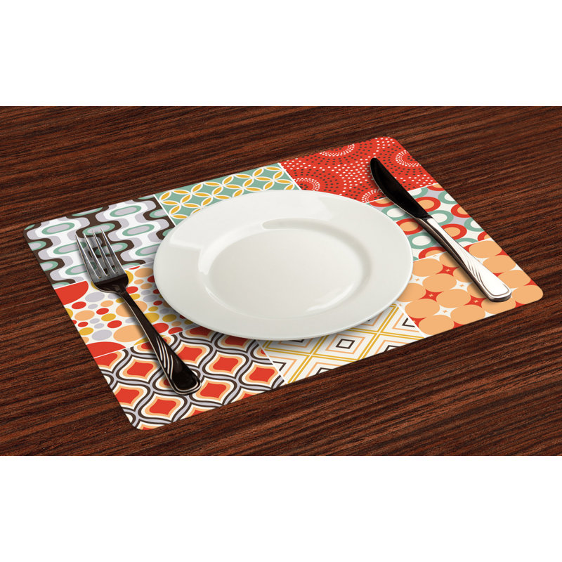 Polyester Patchwork Rectangle Placemat