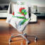 Tige de fleur colorée avec éclaboussures - coussin imprimé floral-30746084-30746088