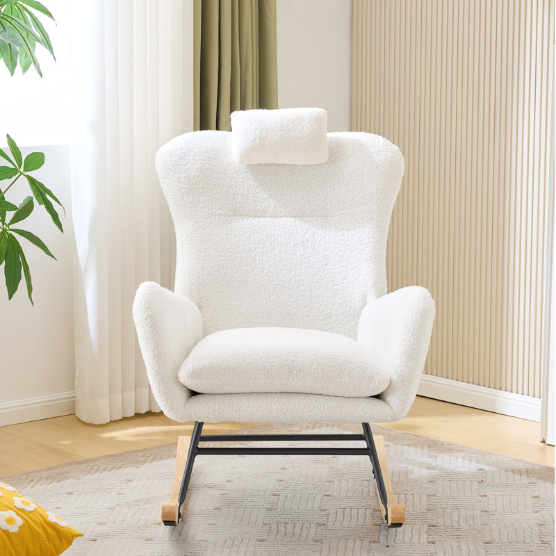 Granada Solid Wood Rocking Chair, White