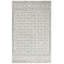 Tapis géométrique en laine / gris touffeté à la main Mairah-504660733