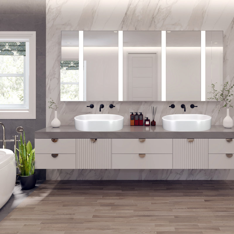 Regatta 23.75'' L Bathroom Sink, Matte White