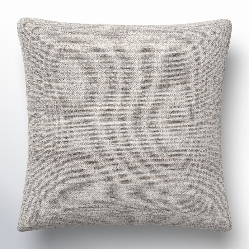 Rylie Cotton Blend Throw Pillow, 20" x 20", Polyester/Polyfill