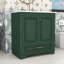 Meuble-lavabo de salle de bain avec lavabo en céramique, tablette réglable, tiroir et armoire de rangement-430433236