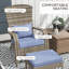 Chaise Adirondack en acier avec repose-pieds Tenley-1642348431