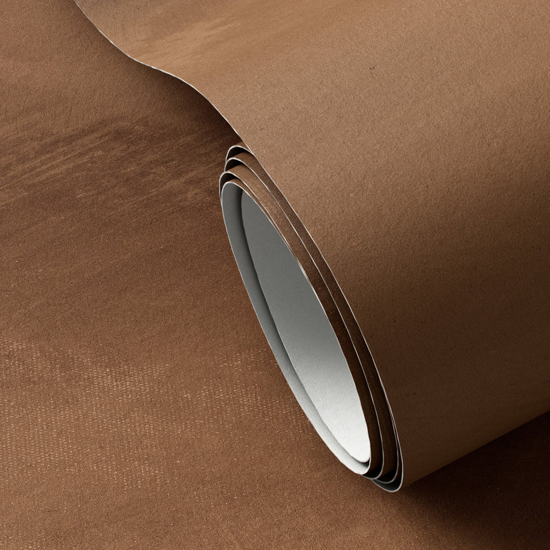 Limewash Wallpaper Roll, Medium Brown