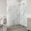 Porte de douche pivotante sans cadre avec verre transparent 3/8 po l 54-60 po x H 72 po Pirouette