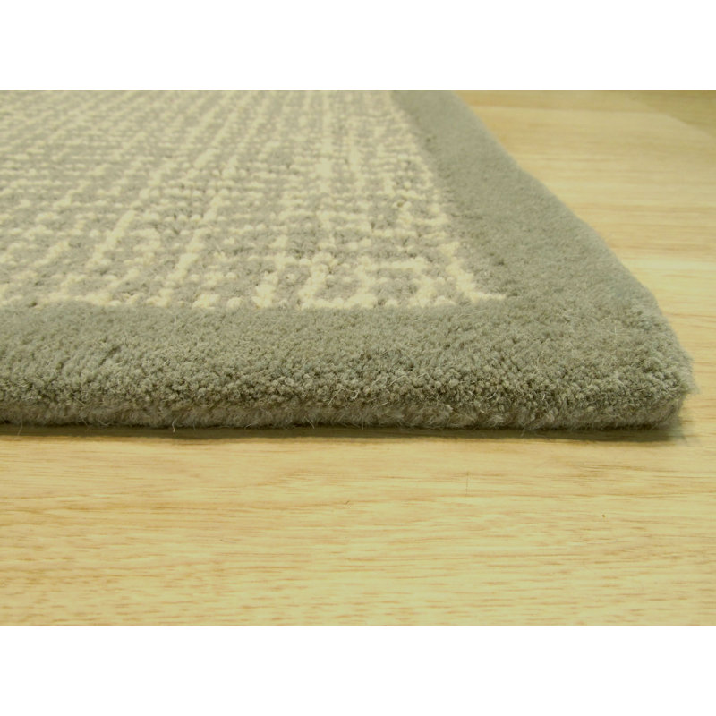 Timothy Green Hand Tufted Wool Rug, Rectangle 5' x 8'