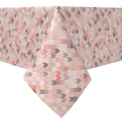 Square Geometric Cotton Twill Tablecloth
