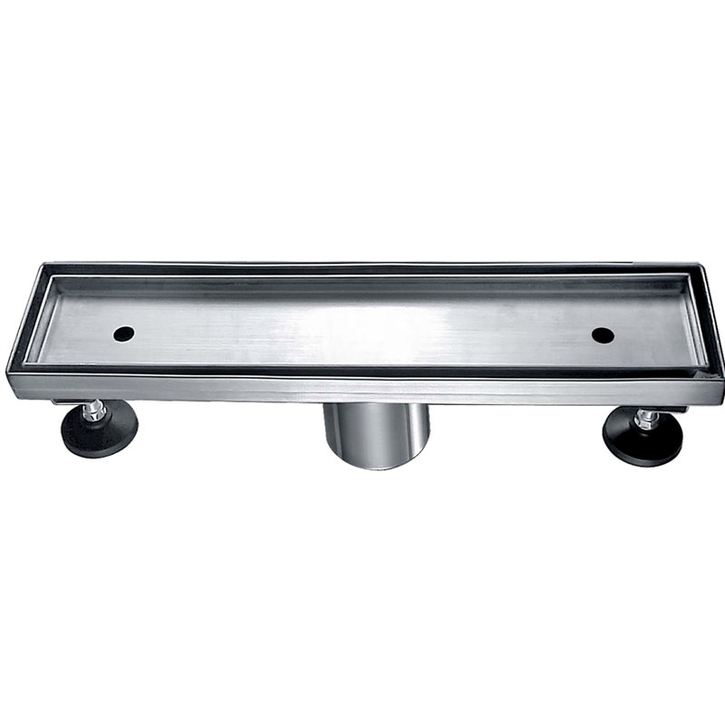Colorado River 2 In 1 Ceramic Embedding 12 Inch Stainless Steel Shower Floor Shower Drain