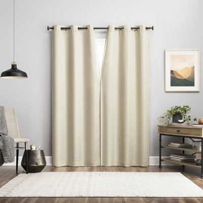 Serenity Abstract Magnetic Closure 100% Blackout Grommet Curtain Panel