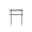 Bureau en métal avec style rustique et étagères pratiques