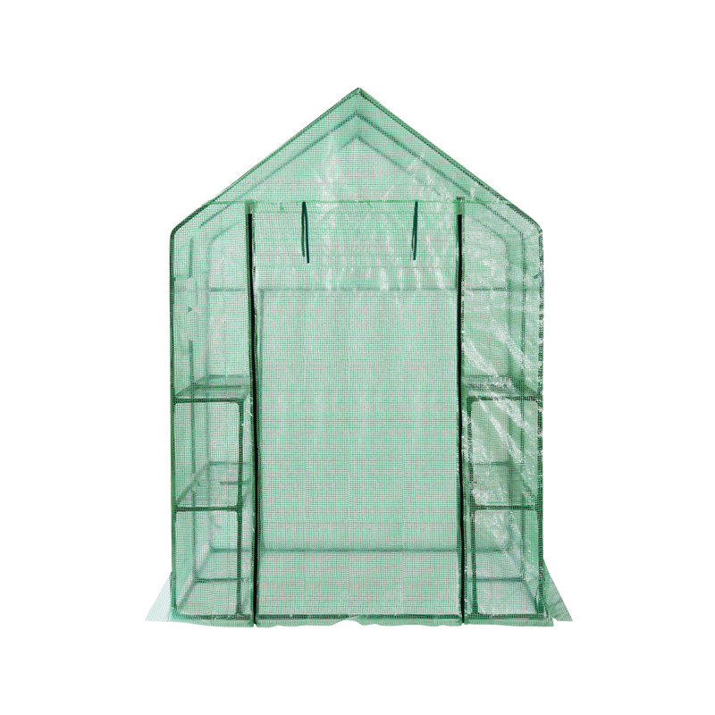 Serre, H 74,75 po x l 55 po x P 56,25 po, Vert clair