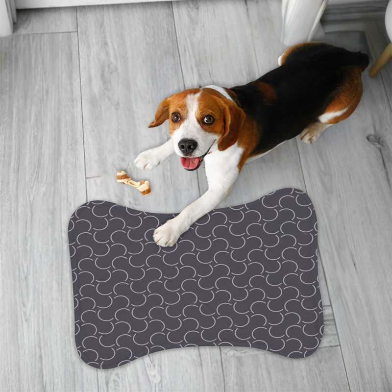 Tapis rose en forme d'os 1 pièce