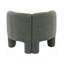 Fauteuil d'appoint l 34,40 po, tweed vert