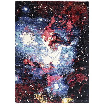 Cosmic Sapphire Galaxy 5'8" x 7'10"