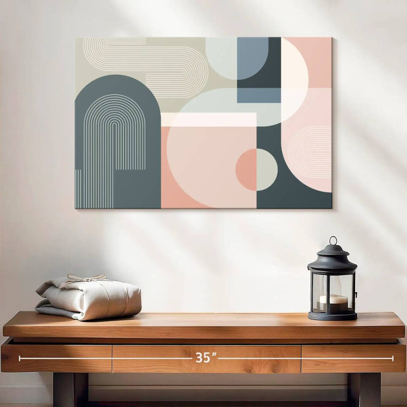 Arches abstraites de style Mid-Century Avery II, H 26 po x l 39 po