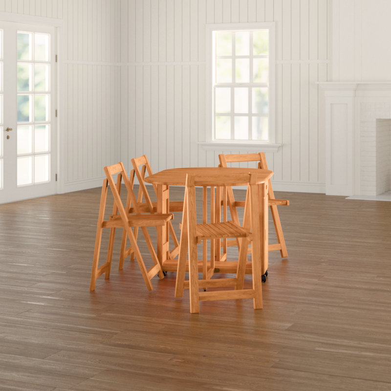 Cardenas Butterfly Leaf Dining Set, Oak