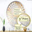 Miroir décoratif à pois radiaux dorés et blancs en marbre Geode IV MIR106517 O-95184101