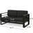 Backyard Bay Mp1 - Aluminium, Dark Gray Finish, 58.02 In. Depth, 27.07 Width, 24.63 Height Aluminium Height, 40.97 Lb Weight