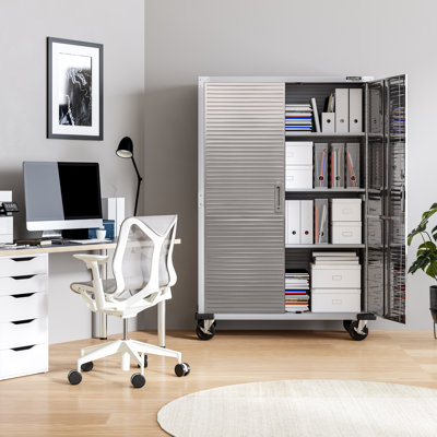 Seville Classics UltraHD Storage Cabinet, 48" W x 18" D x 72" H