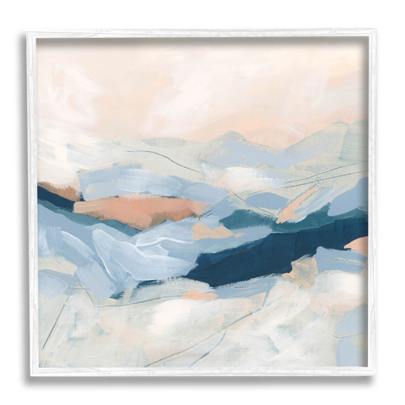 Abstrait montagne au coucher du soleil, art giclée par June Erica Vess, H 24 po x l 24 po x P 1,5 po