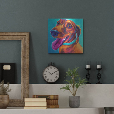 «Dachshund - Turquoise» par Dawg Painter