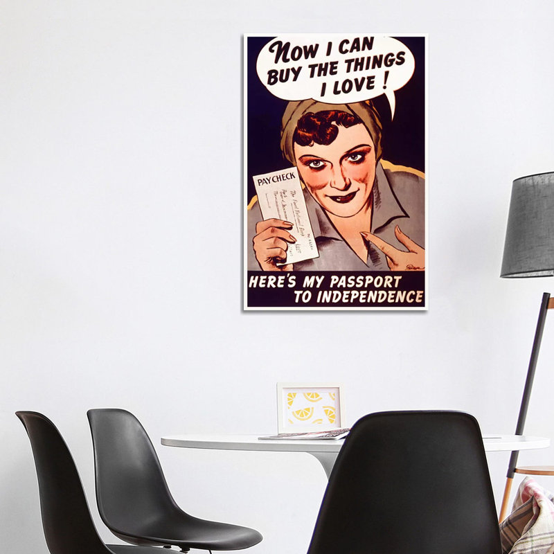 Can't Buy Me Love (Vintage Poster) - Wrapped Canvas Print, 101.6 cm H x 66.04 cm W x 1.91 cm D