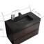 Meuble-lavabo 36 po - Noyer, tiroir spacieux, fermeture silencieuse, style sophistiqué et lavabo multiple en noyer contemporain, rangement spacieux, finition,