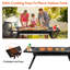 Barbecue au charbon pliable avec tablette latérale, barbecue en acier inoxydable de table portable facile à installer pour le camping