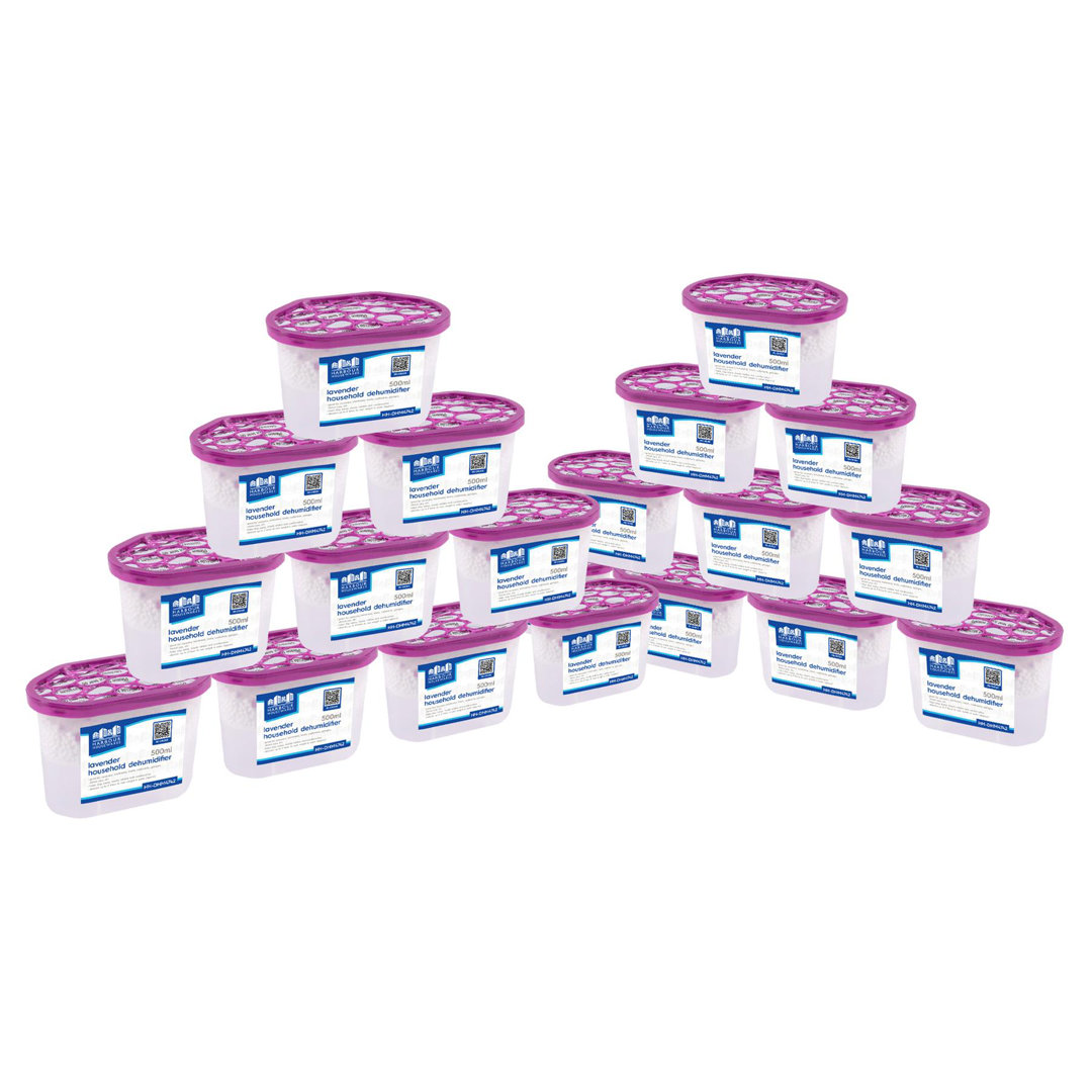 20x 500ml Interior Dehumidifiers Moisture Absorber Damp Trap for Home Wardrobe Bedroom Garage