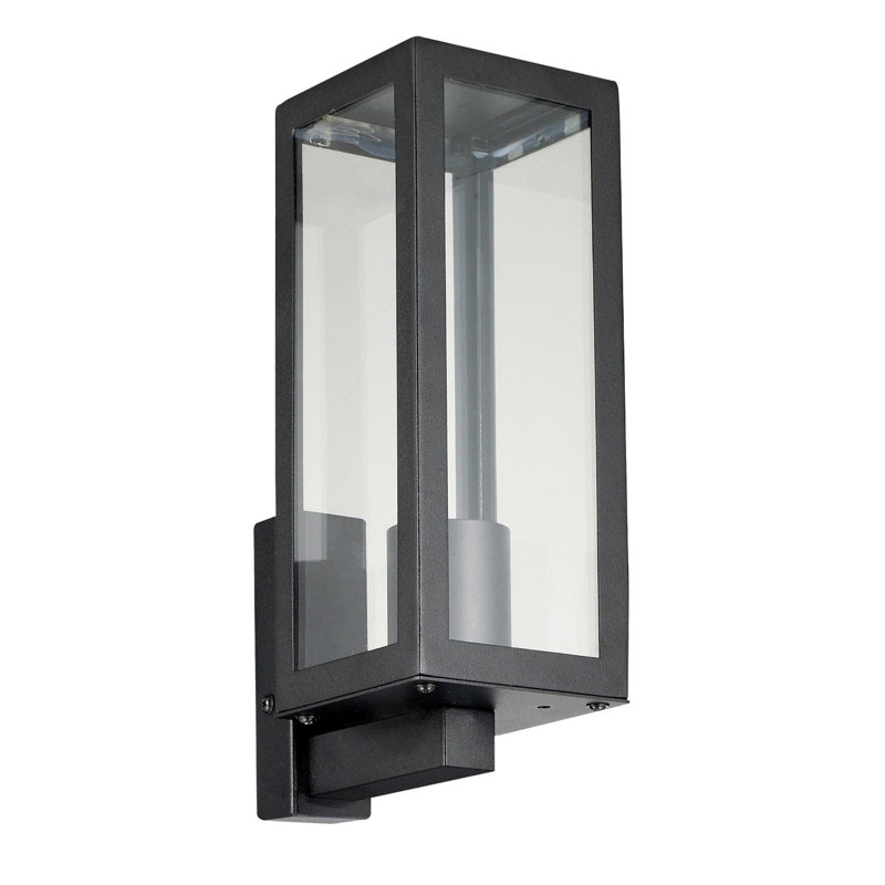 Roro Black 27.8cm H Outdoor Armed Sconce