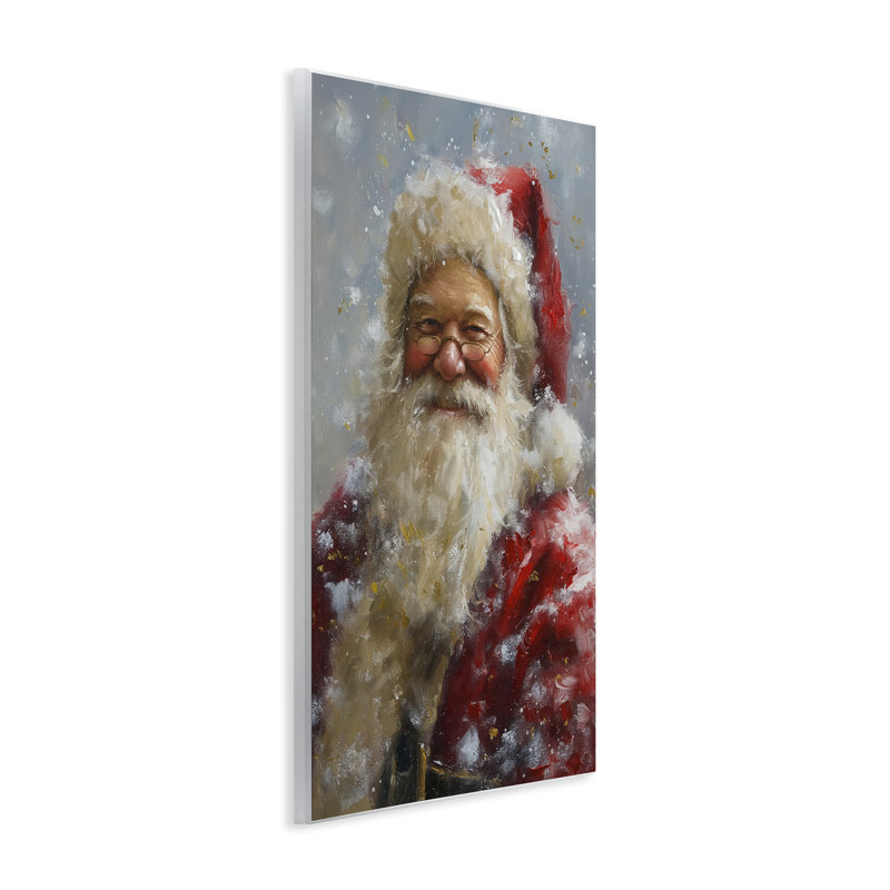 Portrait de père Noël souriant par Imagine It Images, H 15 po x l 10 po