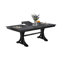 Ensemble de salle à manger de style traditionnel et chaises d'appoint 6X