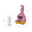 Statue de flamant rose en pot Firefly