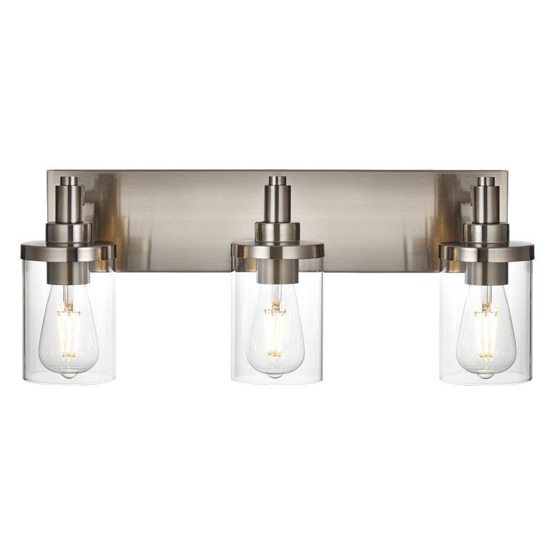 Abbotsbury Dimmable Vanity Light, Brushed Nickel, 3