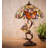 Antawan Stained Glass and Metal Butterfly Dual Lamp