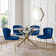 Set of Gerson Round Tables and 4 Harper Dining Chairs