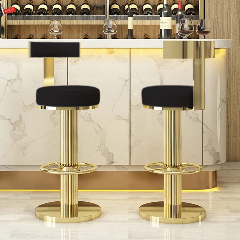 Infinity 43.3" Rotating Bar Stool, Black