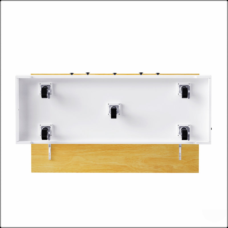 53Inch Large Kitchen Island With 2 Bar Stools, Power Outlets, And Ample Storage For Modern Kitchens And Dining Rooms, White