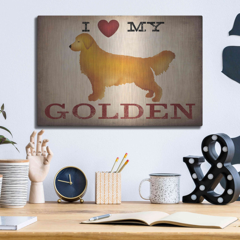 «Golden Dog At Show Love III» par Ryan Fowler, H 12 po x l 16 po
