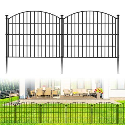 No Dig Decorative Garden Fence 5 Panels