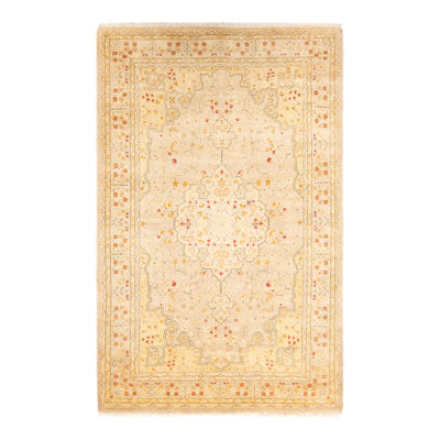 Classic One-of-a-Kind 4' 1" x 6' 2" Hand Knotted Area Rug