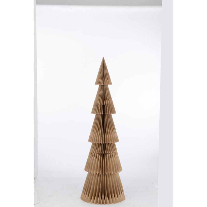 Edisto Beige Tinsel Christmas Tree, 152cm H x 40cm W x 40cm D