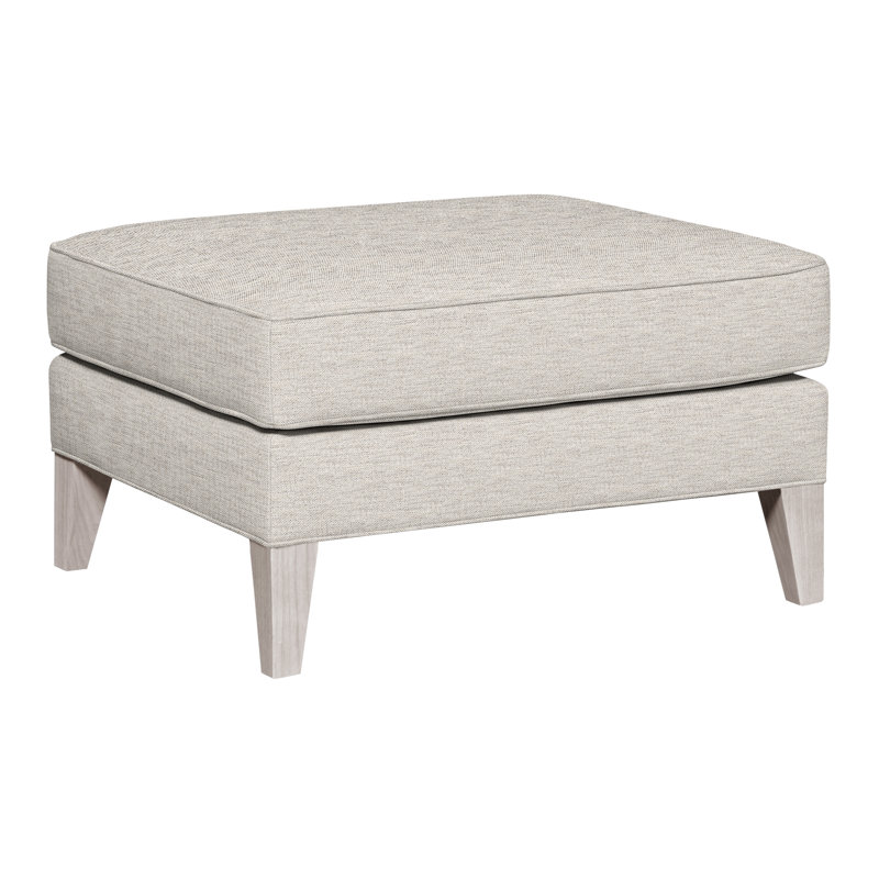 Burlingame Ottoman, Dove Gray, Impala Linen