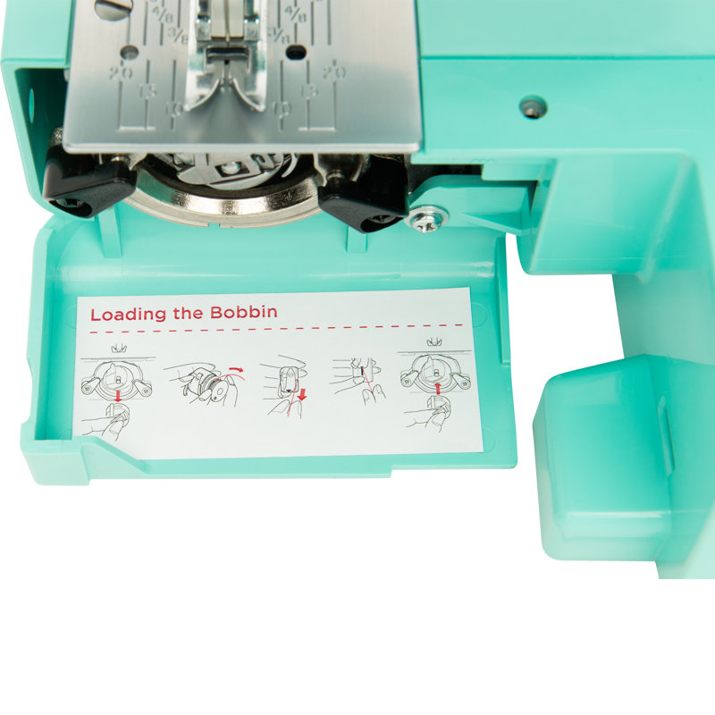 Janome Arctic Crystal Blue Sewing Machine with Metal Frame