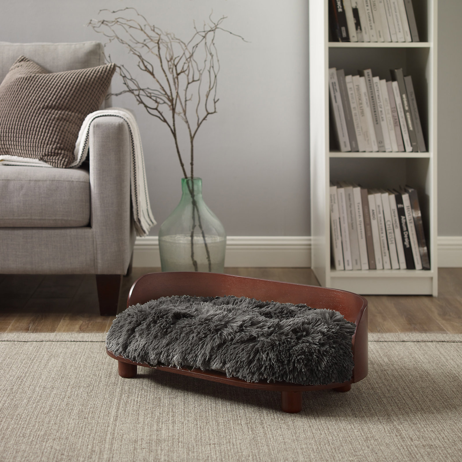 Kuai Pet Bed, Dark Brown