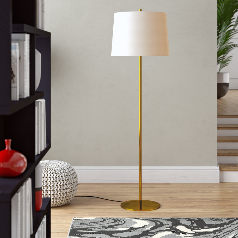 60'' Antique Brass Traditional Floor Lamp
