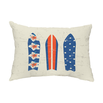  Housse de coussin rectangulaire pour l'extérieur Triple Surf