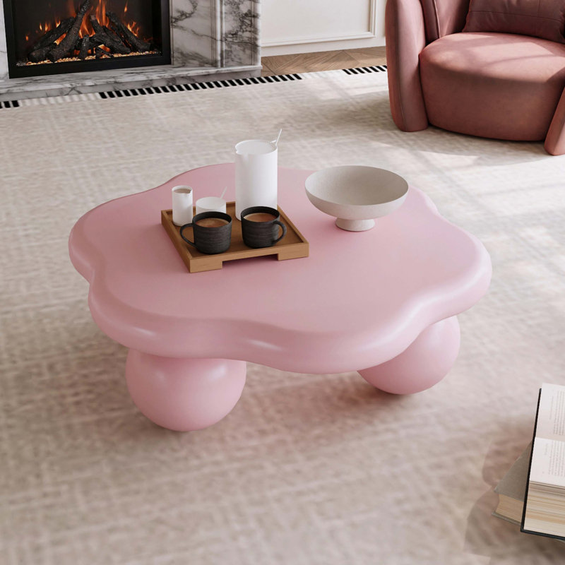 Table basse 35 "Cloud Shaped, Rose, Rose