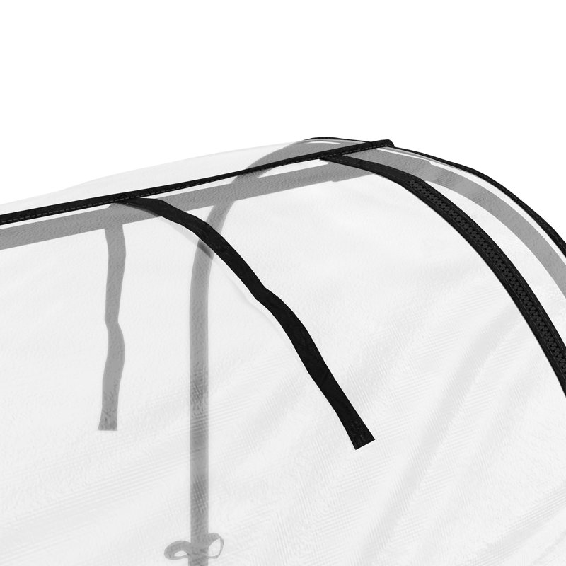 Metal Raised Garden Bed with Cover, Black, Black